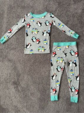 Little Sleepies Penguin Party Pajama Set 2T